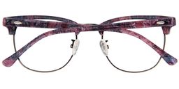 Genevieve Browline Purple-Tortoise Glasses5