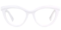 Sean Cat Eye White Glasses0