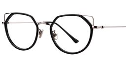 Mary Cute Cat Eye Black Glasses3