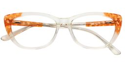 Suzanne Cat Eye Clear Glasses 1