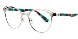 Bess Cat Eye Silver Glasses2
