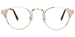 Blanche Round Clear Glasses0
