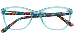 Vera Cat Eye Blue Glasses1