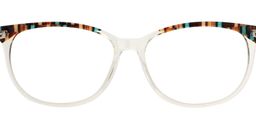 Angie Oval Clear Glasses2