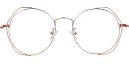 Darcy Round Gold Glasses5