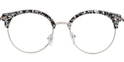 Eleanor Browline Black & Clear Glasses 3