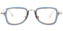 Nydia Geometric Blue Glasses0