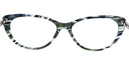 Charis Cat Eye Green Tortoise Glasses5