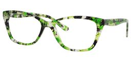 Krisztia Cat Eye Green Tortoise Glasses2