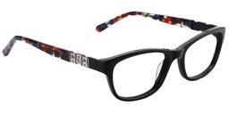 Anne Rectangle Black Glasses4