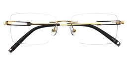 Audrey Rectangle Titanium Glasses 1