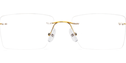 Audrey Rectangle Titanium Glasses 2