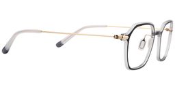 Rebecca Square Black Glasses5