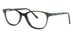 Robin Rectangle Green-Black Glasses2