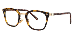 Sarah Rectangle Gold Tortoise Glasses3