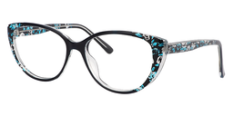 Kelsi Cat Eye Dark Blue Glasses3