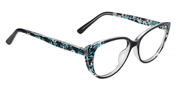 Kelsi Cat Eye Dark Blue Glasses4