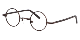 Reggie Round Burnt Umber Glasses3