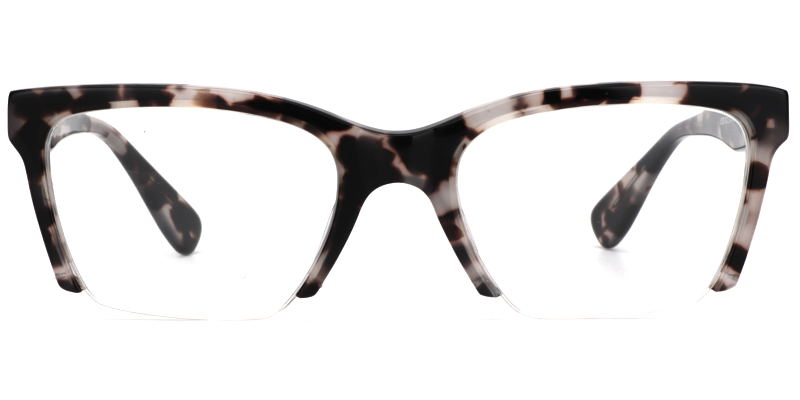 Rectangle Dark Tortoise Eyeglasses0