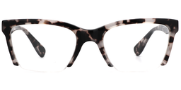 Leslie Rectangle Dark Tortoise Eyeglasses0