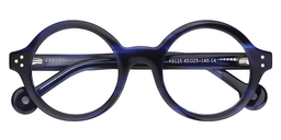 Faithe Round Blue Glasses1