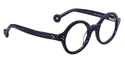 Faithe Round Blue Glasses4
