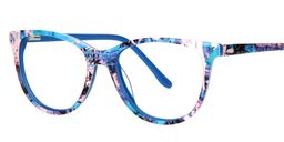 Dorothy Round Blue Glasses2