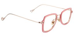 Nydia Geometric Pink Glasses3