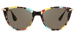 Clement Cat Eye Floral Glasses11