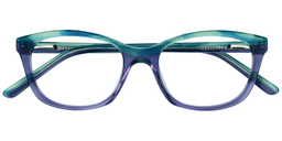 Tonya Rectangle Purple Glasses1