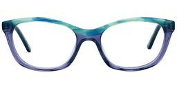 Tonya Rectangle Purple Glasses0