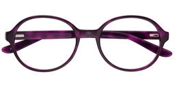 Silvia Oval Purple Tortoise Glasses1