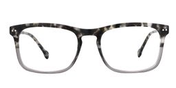 Doris Rectangle Black Clear Glasses0