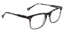 Doris Rectangle Black Clear Glasses5