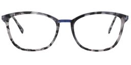 Adelaide Rectangle Blue Black Glasses0