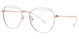 Debra Geometric White Glasses2