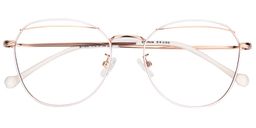 Debra Geometric White Glasses1