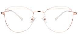 Debra Geometric White Glasses0