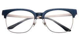 Barlow Square Dark Blue Glasses1