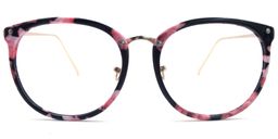 Patsy Stone Round Pink Floral Glasses0