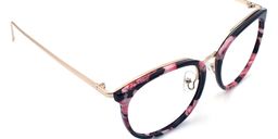 Patsy Stone Round Pink Floral Glasses3