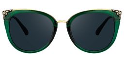 Dalton Cat Eye Dark Green Glasses6