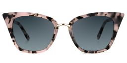 Martha Cat Eye Pink Floral Glasses10