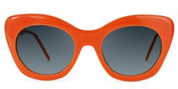 Maria Cat-eye Orange Glasses11