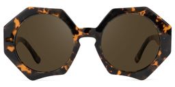 Hugh Geometric Tortoise-Gold Glasses12