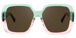 Nikolas Square Green Glasses9