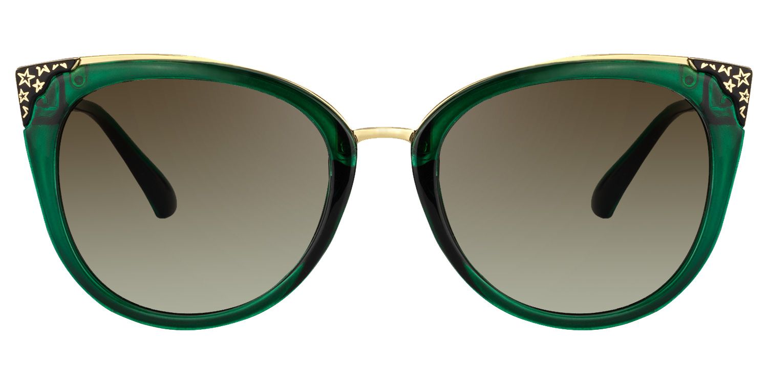 Cat Eye Dark Green Glasses | Zeelool Glasses12