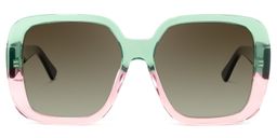 Nikolas Square Green Glasses5