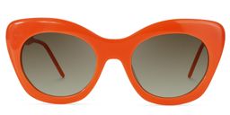 Maria Cat-eye Orange Glasses14