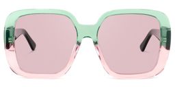 Nikolas Square Green Glasses12